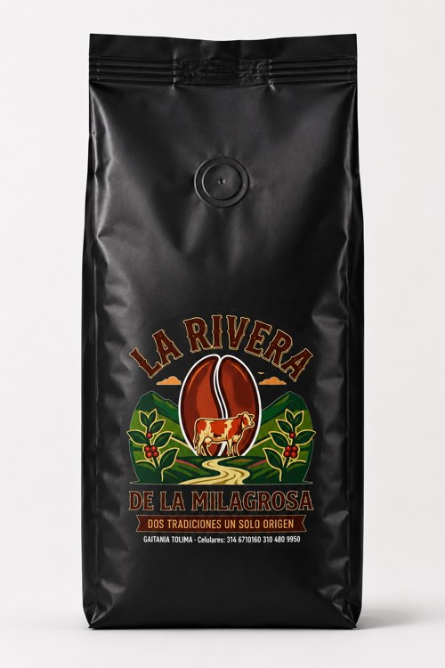 Café JM La Rivera de la Milagrosa — bolsa negra 450g